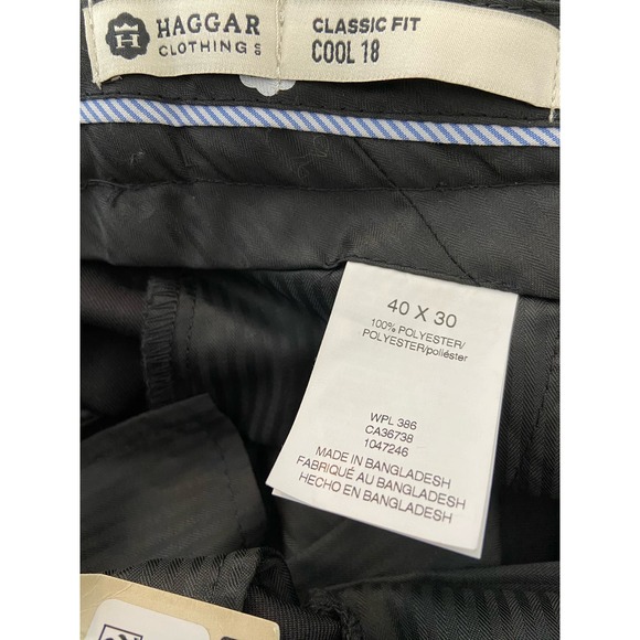 Haggar Men's Cool Right 18 Performance Pants - Size 40x30 * M310 - Picture 9 of 9
